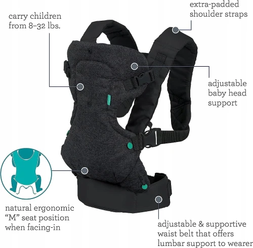 INFANTINO FLIP 4în1 marsupiu ergonomic 3,5 - 14,5 kg