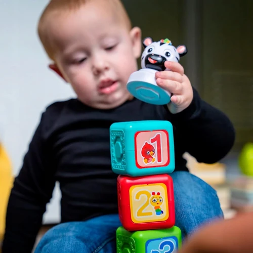 BABY EINSTEIN Connectables Add & Stack blocuri magnetice 6 bucăți