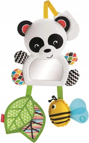 FISHER-PRICE FGH91 jucărie de agățat cu zornăitoare pentru cărucior, scaun auto 37 cm PANDA