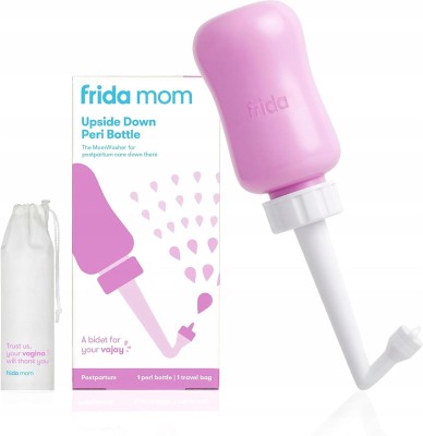 FRIDA Mom sticlă pentru îngrijire postpartum Peri 295 ml + husă