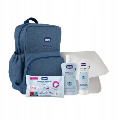 CHICCO Natural rucsac geantă pentru scutece și accesorii + cosmetice