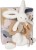 DOUDOU et Compagnie plapumă iepuraș de pluș cu pompon 25 cm