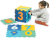 LUDI covoraș puzzle pliabil 2în1 cifre 90x90
