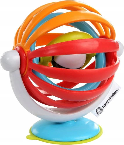 BABY EINSTEIN Sticky Spinner jucărie cu zornăitoare și ventuză 3 luni+