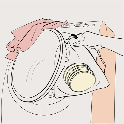 MOM'S PADS tampoane de alăptare din bambus x14 + săculeț pentru spălare, portfard