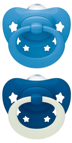 NUK STAR suzetă liniștitoare x2 0-6 luni DAY&NIGHT