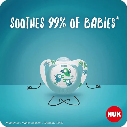 NUK STAR suzetă liniștitoare x2 0-6 luni DAY&NIGHT