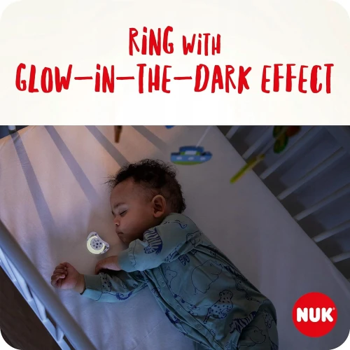 NUK STAR suzetă liniștitoare x2 0-6 luni DAY&NIGHT