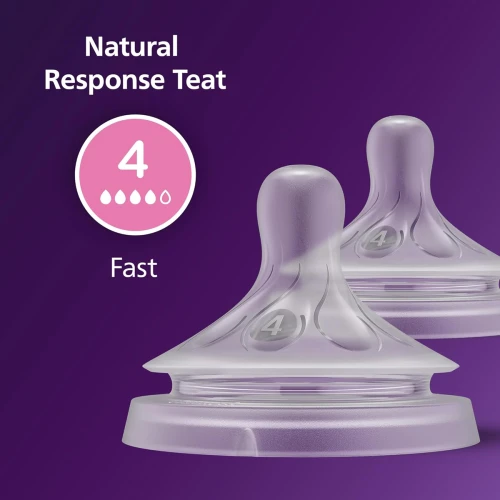 PHILIPS AVENT Natural RESPONSE tetine pentru biberoane 3luni+ x2