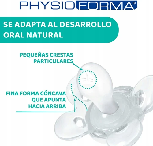 CHICCO PhysioForma COMFORT suzetă x2 0-6 luni LATEX