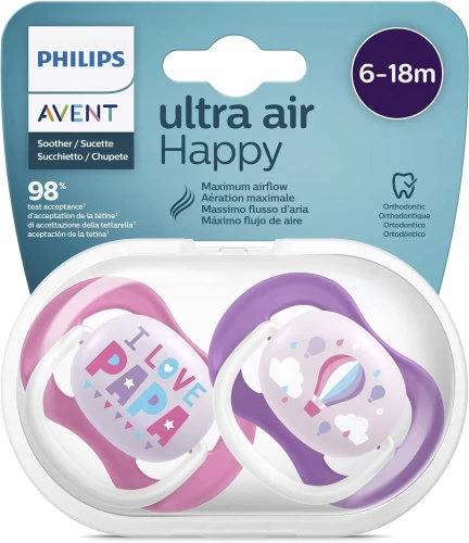PHILIPS AVENT Ultra Air suzete x 2 6-18 luni