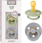 BIBS COLOUR suzete calmante 2 bucăți cauciuc 6 luni+
