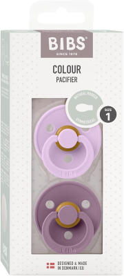 BIBS COLOUR suzete calmante 2pack cauciuc 0-6luni SIMETRICE