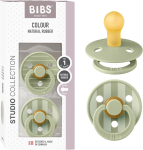BIBS COLOUR STUDIO suzete calmante 2 bucăți cauciuc 0-6 luni