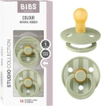 BIBS COLOUR STUDIO suzete calmante 2 bucăți cauciuc 0-6 luni