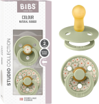 BIBS COLOUR STUDIO suzete calmante 2 bucăți cauciuc 6-18 luni
