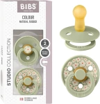 BIBS COLOUR STUDIO suzete calmante 2 bucăți cauciuc 6-18 luni