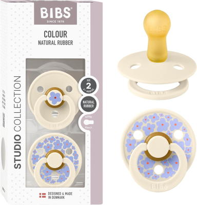 BIBS COLOUR STUDIO suzete calmante 2 bucăți cauciuc 6-18 luni