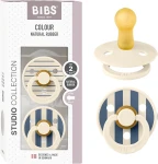 BIBS COLOUR STUDIO suzete calmante 2 bucăți cauciuc 6-18 luni