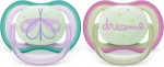PHILIPS AVENT Ultra Air Night suzete x 2 0-6 luni STRĂLUCESC ÎN ÎNTUNERIC