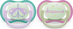 PHILIPS AVENT Ultra Air Night suzete x 2 0-6 luni STRĂLUCESC ÎN ÎNTUNERIC