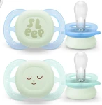 PHILIPS AVENT Ultra Start suzete x 2 0-2 luni NIGHTTIME strălucește în întuneric