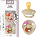 BIBS COLOUR STUDIO suzete calmante 2 bucăți cauciuc 6-18 luni