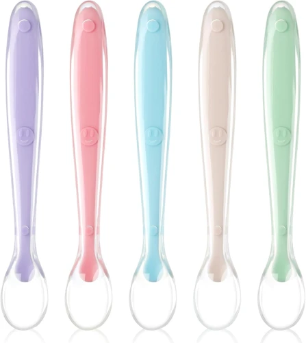 Set lingurițe silicon VICLOON 6 luni+ x5
