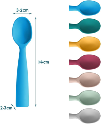 Set lingurițe silicon VICLOON 6 luni+ x7