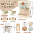 Set din lemn AIRLAB cu espressor de cafea, 12 piese