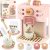 Set din lemn AIRLAB cu espressor de cafea, 12 piese