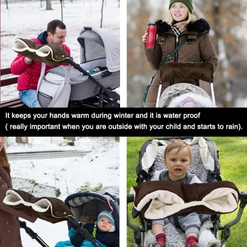 Mufka pentru cărucior cu polar impermeabil