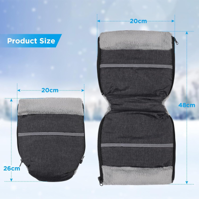 MUFKI polar impermeabile pentru cărucior, cu elemente reflectorizante