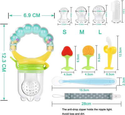 VICLOON inel dentiție distribuitor fructe set 15 piese inele dentiție linguriță ALTE