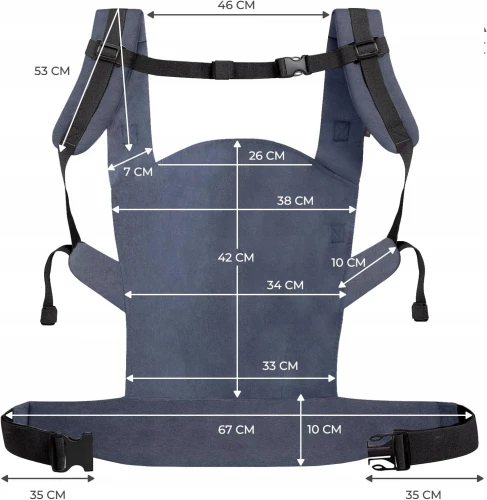 KINDERKRAFT NINO CONFETTI marsupiu ergonomic