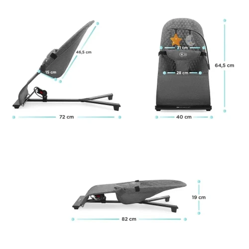 KINDERKRAFT MIMI balansoar șezlong până la 9kg