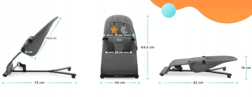 KINDERKRAFT MIMI balansoar șezlong până la 9kg