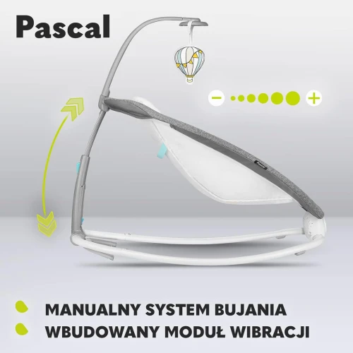 LIONELO PASCAL balansoar șezlong până la 9kg cu melodii și vibrații