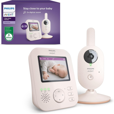 PHILIPS AVENT SCD881/26 monitor pentru bebeluși 2,8in vedere pe timp de noapte cântece de leagăn
