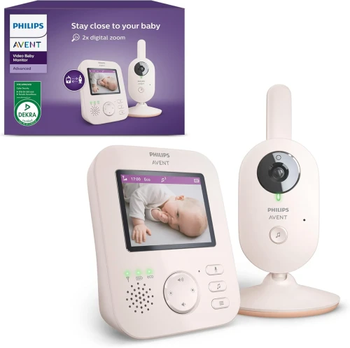 PHILIPS AVENT SCD881/26 monitor pentru bebeluși 2,8in vedere pe timp de noapte cântece de leagăn