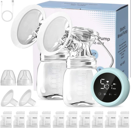 PIAEK pompă de sân electrică dublă BPA FREE