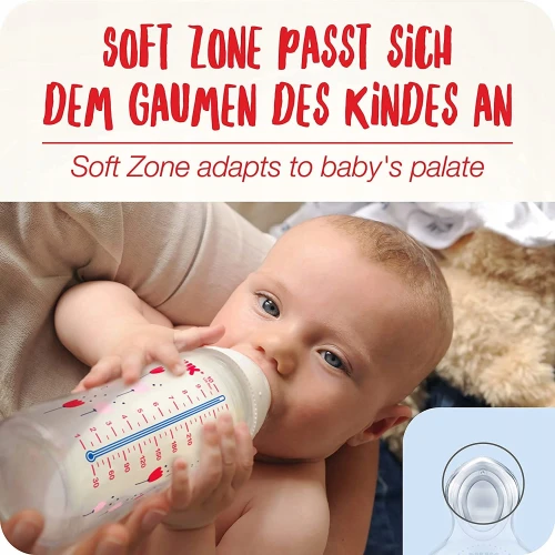 Set biberon NUK No Colic 3x 300 ml 0-6 luni