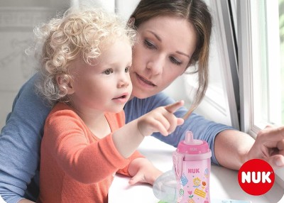 NUK Kiddy Cup STICLĂ cu clips 300 ml