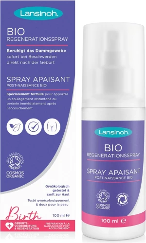 LANSINOH spray organic calmant pentru zonele intime după naștere 100ml