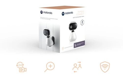 MOTOROLA PIP1000 Connect cameră de supraveghere pentru bebeluși controlată de la distanță, monitor electronic HD