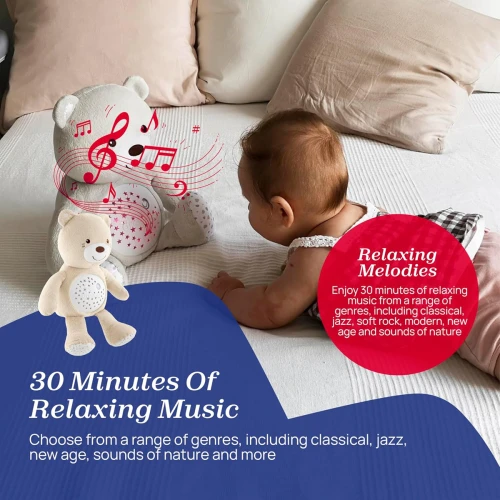 CHICCO First Dreams ursuleț PROIECTOR lampă sunete