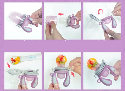 KIDSME inel de dentiție distribuitor de fructe pentru copii 4-24 luni