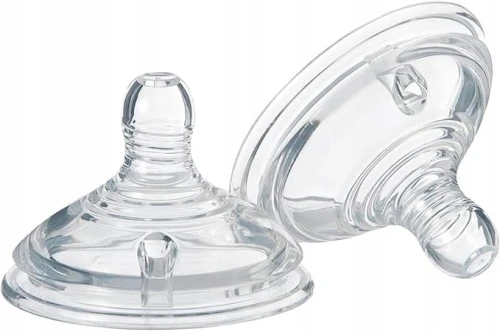 TOMMEE TIPPEE tetină pentru biberon CLOSER TO NATURE 3luni+ x2