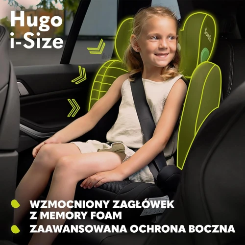 LIONELO HUGO i-Size scaun auto gr.2 și 3 ISOFIX