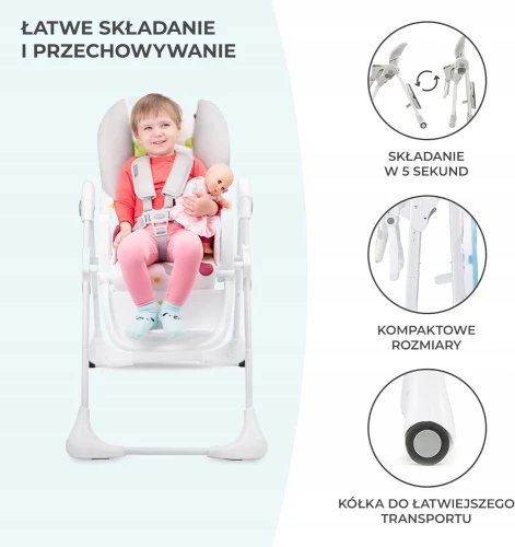 KINDERKRAFT YUMMY scaun de masă pentru copii cu blat